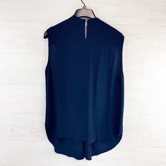 M. M. Lafleur The Walter’s Knit Crepe Keyhole Relaxed Silk Blend Top XL - Picture 7 of 7